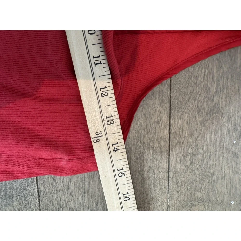 Free People Set Womens XS Red Tank Top Skirt Elastic Waist Lounge‎ Summer Outfit